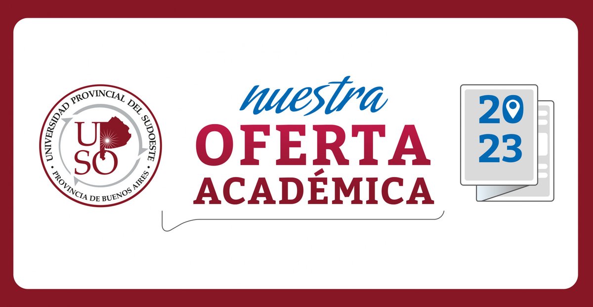 upsouniversidad's tweet photo. 📚OFERTA ACADÉMICA – Ciclo 2023
🔗https://t.co/9q0301xuJA https://t.co/fBBFdxy08y