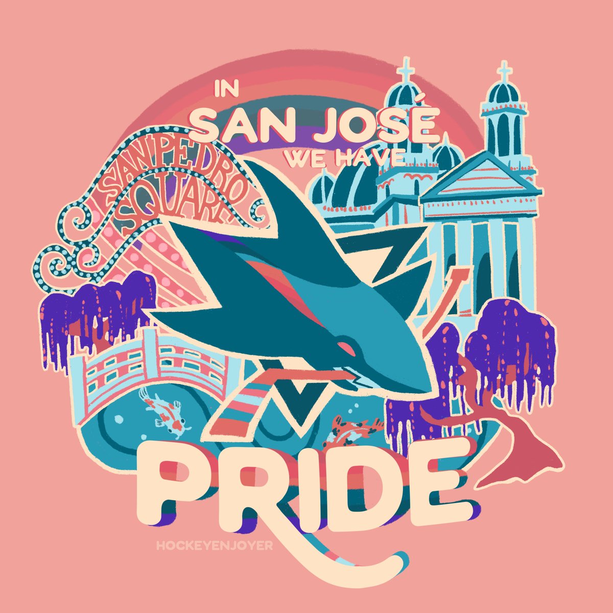 just keep swimming 🌊💙 @SanJoseSharks #SJSharks #Pride