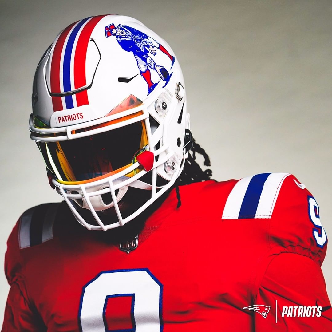 NFL on ESPN on X: The @Patriots are bringing back their red throwback  uniforms this season 🤩  / X