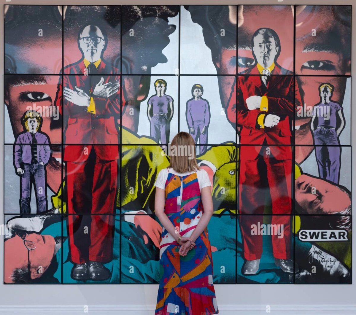 malcolmpark30's tweet photo. 22.6.22. Evening Auction preview @Sothebys #London @Alamy_Editorial #FrancisBacon, #GilbertandGeorge, #AndyWarhol, #DavidHockney and many more #JubileeSeason #ModernandContemporary #art https://t.co/aPPUwOL7cn