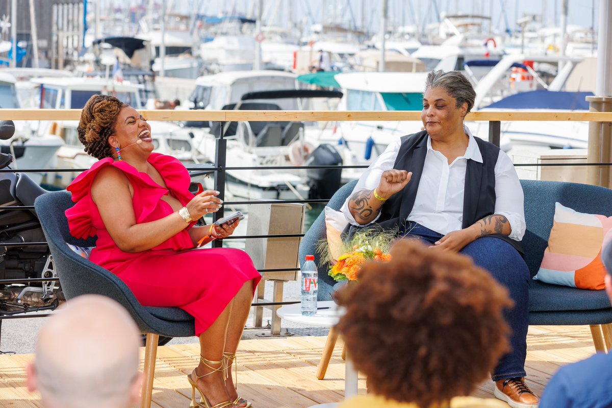 AmazonAds's tweet photo. Scenes from #AmazonPort. @Cannes_Lions @rgay @jujuboston @BecauseJyoty @AdCouncil https://t.co/A5QsJ49bFZ