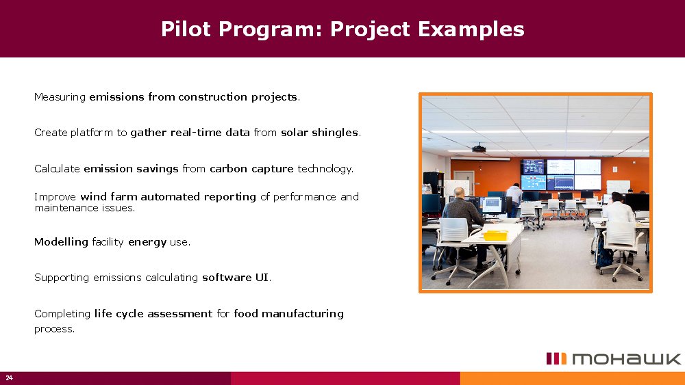 CCCMatMohawk's tweet image. Last year we partnered with @NRC_CNRC and our sister centre EPIC to support Canadian #Cleantech and climate-motivated small businesses. A year later, here are some of the projects we've been fortunate to work on. Huge thanks to NRC for enabling this work.