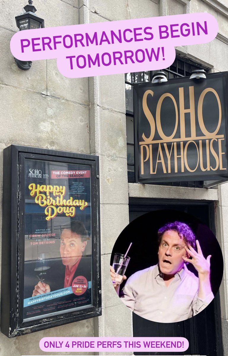 happybdaydoug's tweet photo. Perfs begin tomorrow!! NYC Pride Weekend!https://t.co/Q64Xty4xG4 https://t.co/p9gxtSjEwA