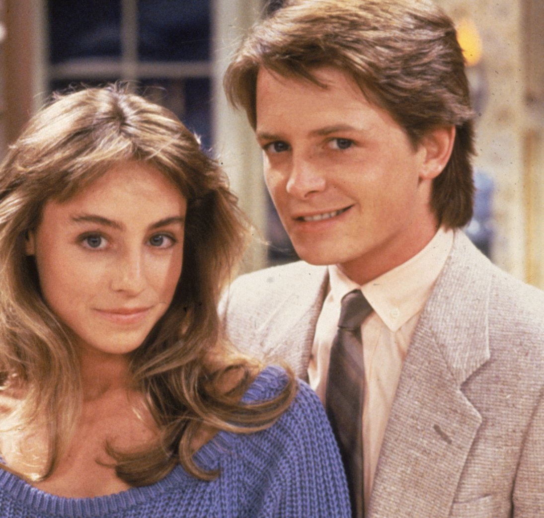 Happy birthday to #TracyPollan seen here with future husband Michael J. Fox in 'Family Ties'  💕