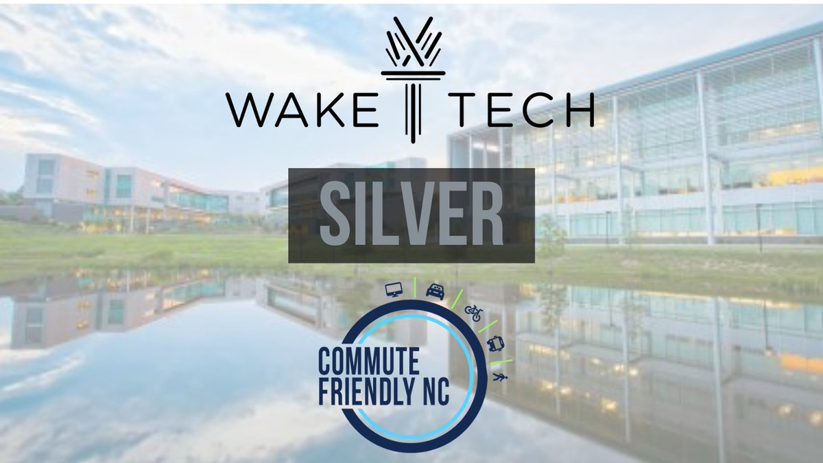CommuteNc's tweet image. We are excited to award Wake Tech Community College with a Silver Designation and welcome them as a member of Commute Friendly NC! Wake Tech offers an excellent range of commuting benefits and alternatives for both employees and students alike. Congratulations Wake Tech! 🎉🎈