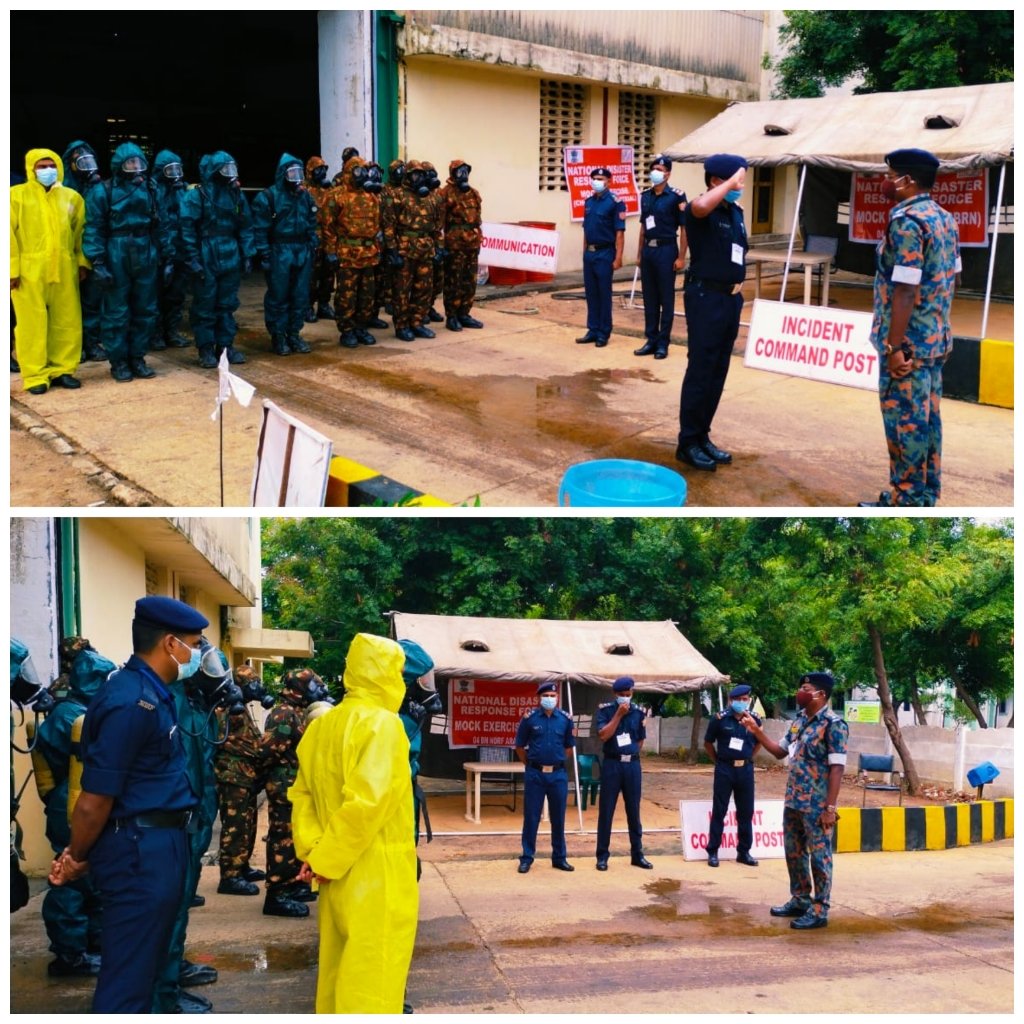 04NDRF's tweet photo. 🔶Incoordination with @chennaicorp and @ChennaiMfl, @04NDRF-Arakkonam Conducted Mock Exercise.
🔶:Scenario:  "Chemical Emergency" ☠️
🔶:Location:  Madras Fertilisers Limited, Manali, Chennai
@NDRFHQ 
@AtulKarwal 
@ndmaindia
@tnsdma 
@FireTamilnadu
@pibchennai https://t.co/JdF9AVH5yd
