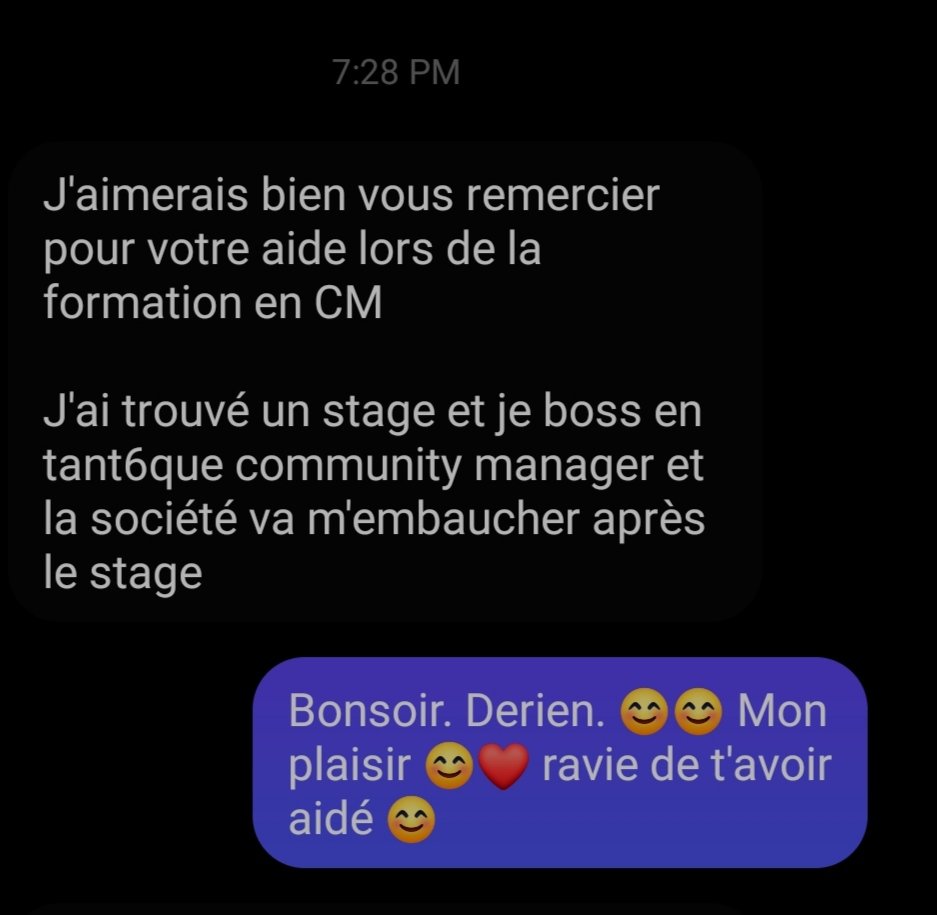 tiasytiasy's tweet photo. C'est ce genre de message et ce genre d'impact qui me pousse encore à continuer... Parce que franchement "kely ny aiko tao ho ao izay"...
Merci. 😊🙏
#tiasy #tiasyrfi #samantha #communitymanagement #BookNewsMadagascar #TechnologiesForPositiveChange https://t.co/TJTZ2C8OQx