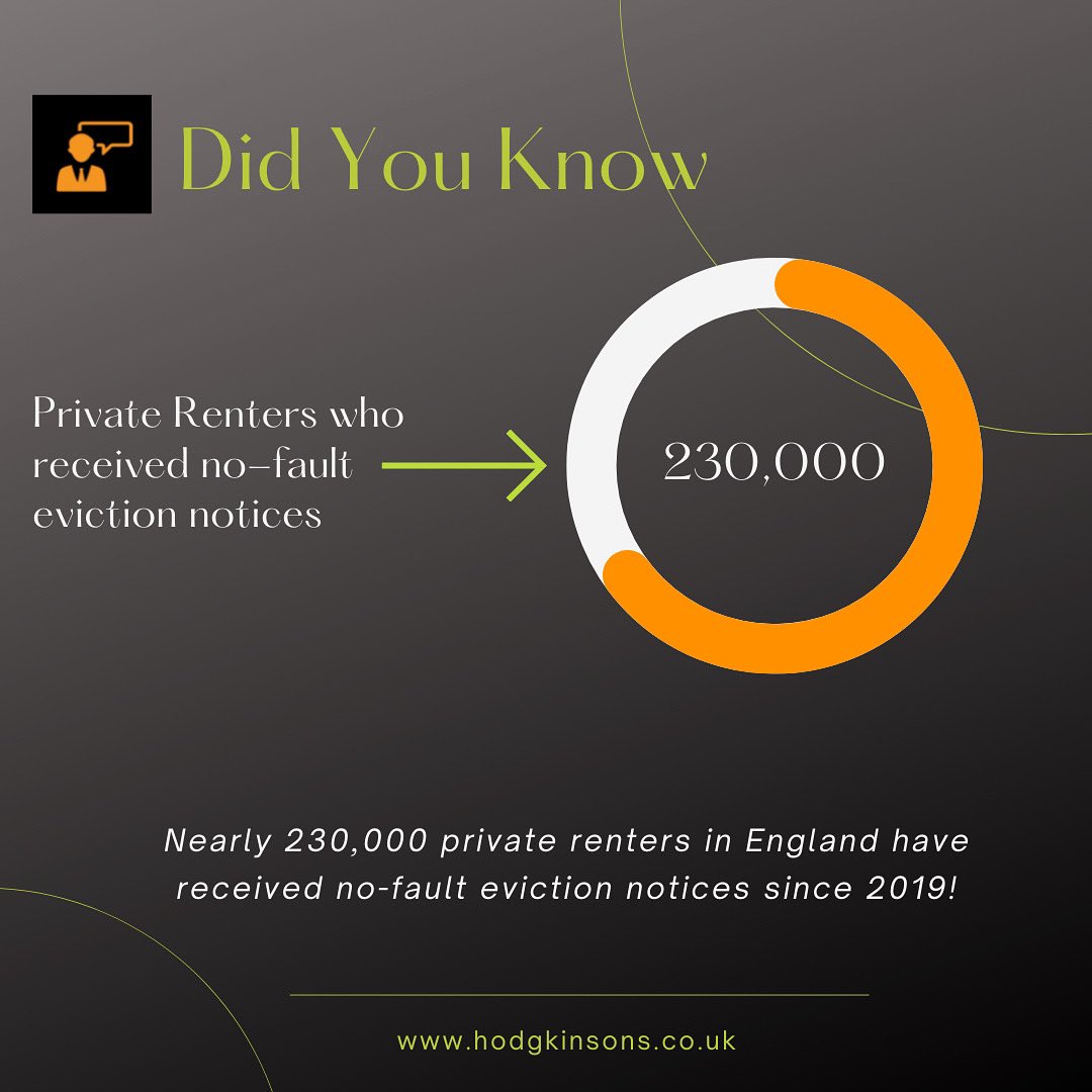 Did you know that an astonishing 230,000 private renters since 2019 have received ‘no fault’ eviction notices?

Whether you are a Landlord or a Tenant and require the help from a member of our team, contact us on 01754 897150.