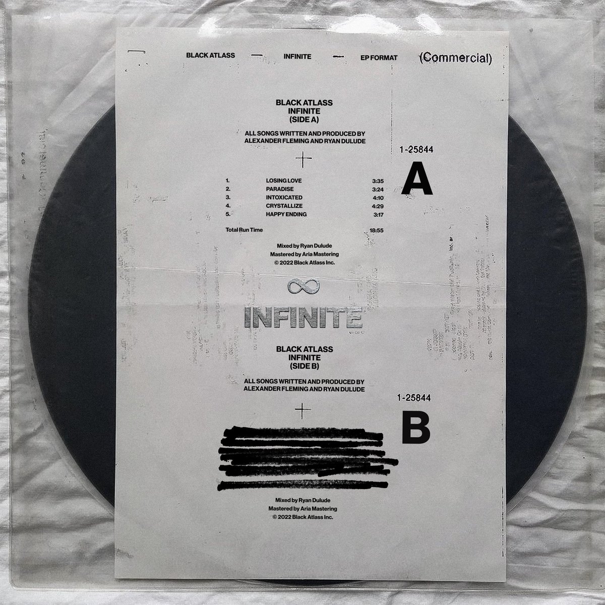BlackAtlass's tweet photo. Cover Art 💿 ‘Infinite’ (Side A) July 1. https://t.co/LJjG3pXfQ1