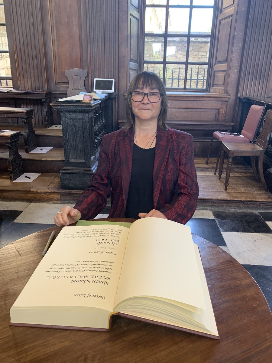 alisonroseNC's tweet photo. Such a privilege to attend the award of an honorary Doctor of Letters to our alumna and Honorary Fellow @Newnham_College Ali Smith. https://t.co/9xCrjCI5Pc