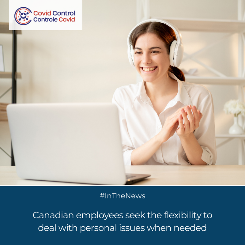 CovidControlCA's tweet photo. #InTheNews📰 

👩‍💻 ''As workplace flexibility continues to grow in importance among Canadians, employers must listen to their employees and determine how they can provide support .''

Don't miss the complete article:
🗞 https://t.co/l4AlgOkMOZ https://t.co/QeQI2DnaOY