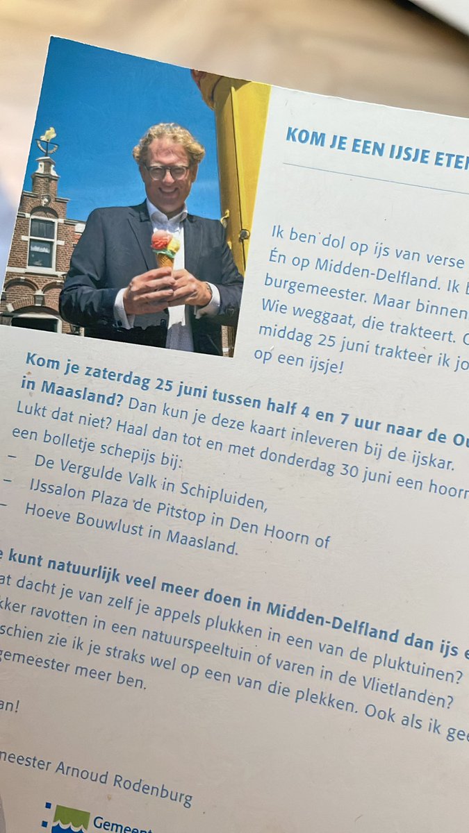 jakobdelft's tweet photo. @arnoudrodenburg Gesprek aan tafel vanavond: “Hey Niek, weet je al welke juf of meester je volgend schooljaar krijgt?”
Nee, maar ik wil graag deze meester 🤣#gratisijsje #topactie https://t.co/FIxQDQlUd9