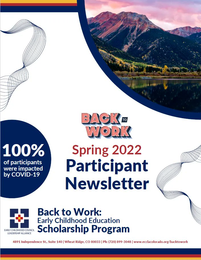 ECCLAColorado's tweet image. It's #BacktoWorkWednesday! So far the Back to Work #ECE #Scholarship Program has awarded $77,550 to 32 recipients. 147 college credits have been completed! To learn more about the benefits and how it's made an impact in its first semester, click here: buff.ly/3QC8vjf