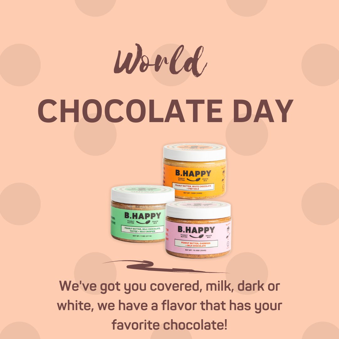 Go Lucky, Dream Big, Don't Worry, Count Your Blessings, Joy to the World and Happy Trails each have chocolate!
#bhappypeanutbutter #gourmetpeanutbutter #welovepeanutbutter #fancypeanutbutter #peanutbutterbutitsbetter #peanutbutteandchocolate #weregonnaneedabiggerspoon