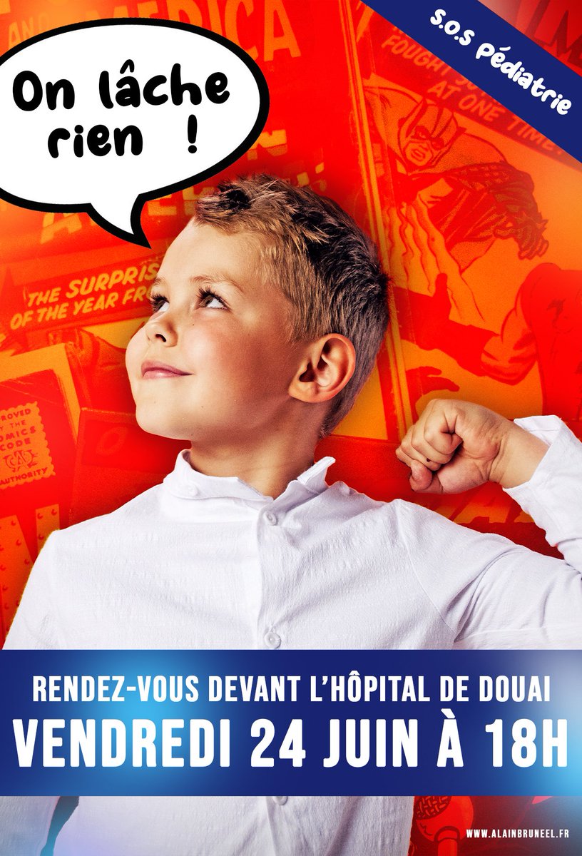 On lâche rien ! Vendredi à 18H, devant l'hôpital de Douai, on se mobilise pour les urgences pédiatriques ! Nous n'avons aucune visibilité et aucune réponse. Quand vont-elles rouvrir ? Combien de temps encore va t-il falloir subir ce manque de moyens accordés à l'hôpital public ?