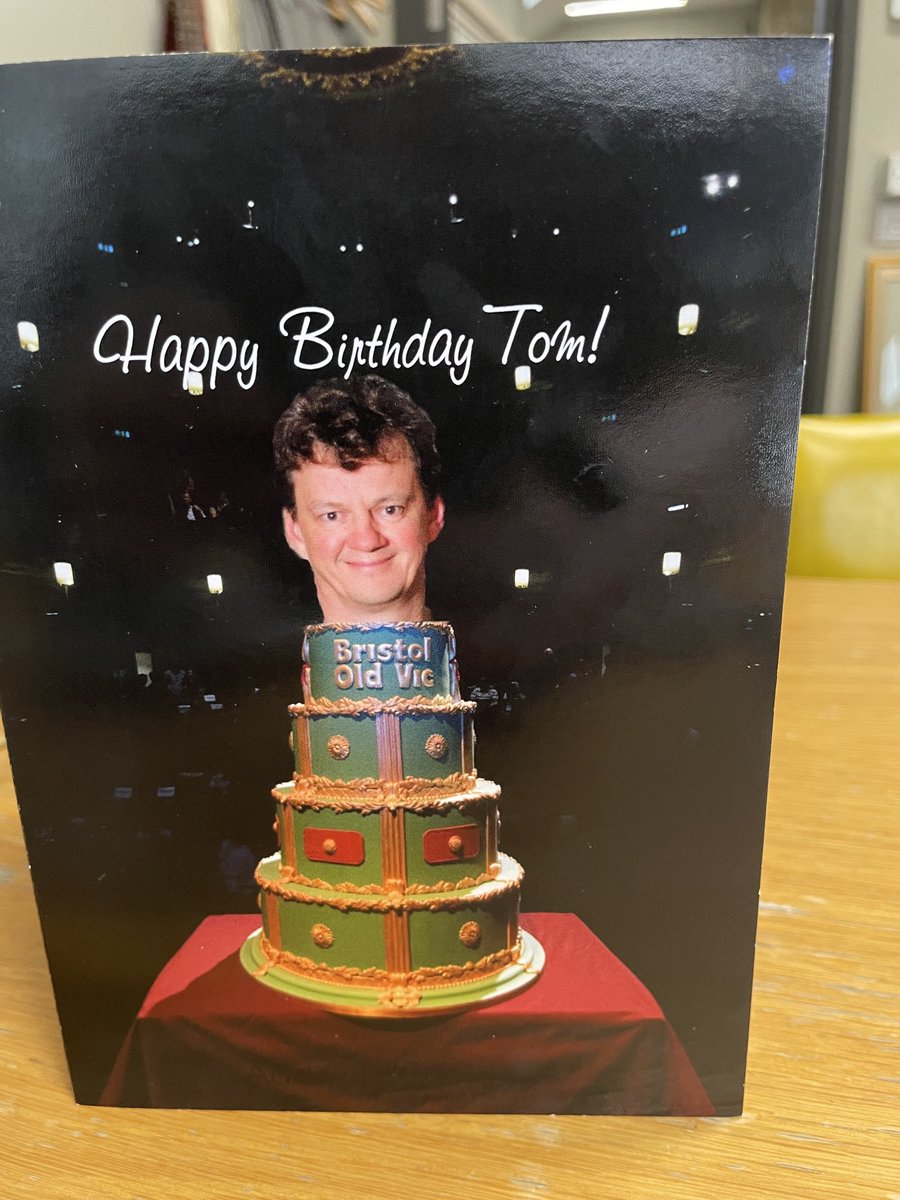 Thank you to my wonderful colleagues ⁦<a href="/BristolOldVic/">Bristol Old Vic</a>⁩ for this excellent and slightly unsettling card !