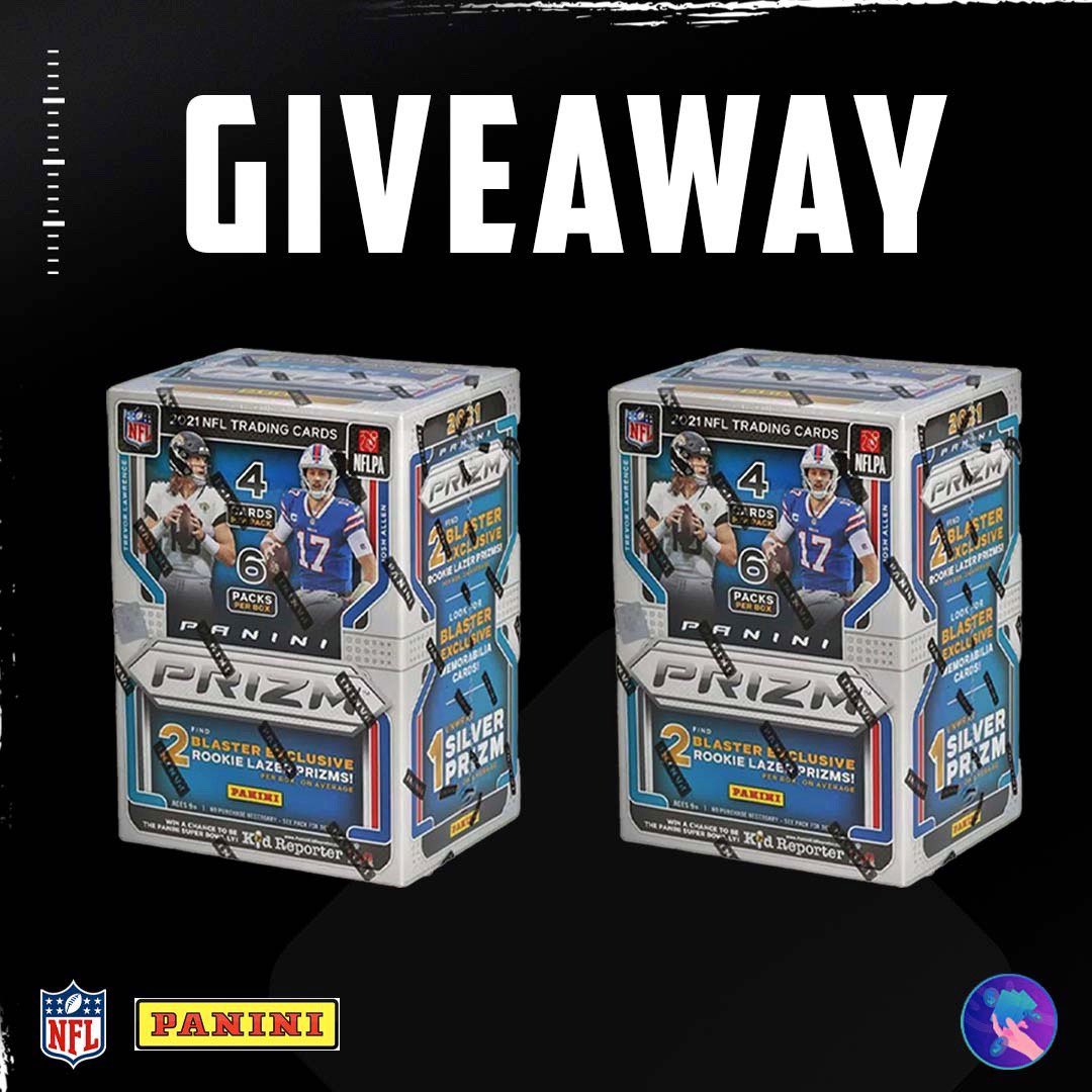 GIVEAWAY TIME👀

WE ARE GIVING AWAY 2 NFL PRIZM BLASTERS. 

TO ENTER, FOLLOW US + RETWEET✅

2 WINNERS PICKED AT END OF THIS WEEK. GOOD LUCK!💜