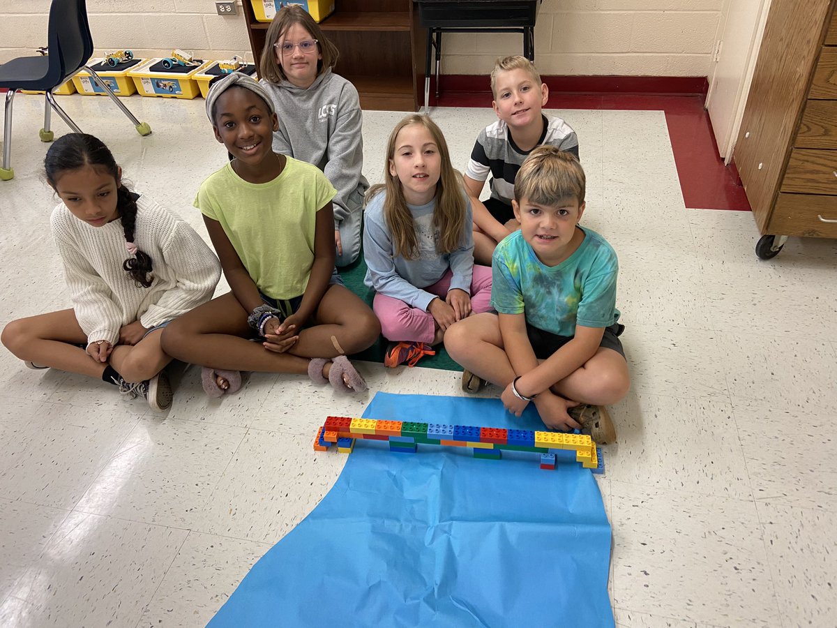 MrsWilson_Leads's tweet photo. @LEGO_Education camp days 1 and 2. Campers explored their Spike Prime kits, completed a 6 brick challenge of building a structurally sound bridge and are now working on building a robotic hand to clean up litter.  @StemGcs https://t.co/vyW1V7SSl5