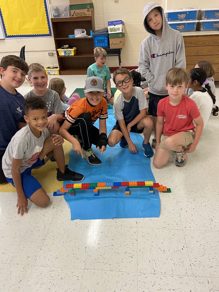 MrsWilson_Leads's tweet photo. @LEGO_Education camp days 1 and 2. Campers explored their Spike Prime kits, completed a 6 brick challenge of building a structurally sound bridge and are now working on building a robotic hand to clean up litter.  @StemGcs https://t.co/vyW1V7SSl5