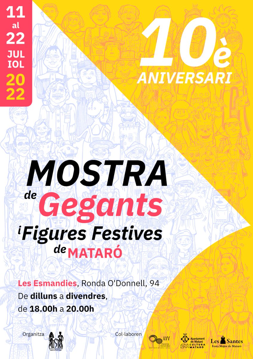 mostragegants's tweet photo. Arriba la 10a edició de la Mostra de Gegants i Figures Festives de Mataró!
Després de 2 anys, torna al seu espai habitual: Les Esmandies.
Podreu visitar més de 100 figures d'arreu de la ciutat i gaudir d'un munt d'activitats.
#gegants #mataro #culturapopular #mostragegants https://t.co/3mqLQ7Tn9f