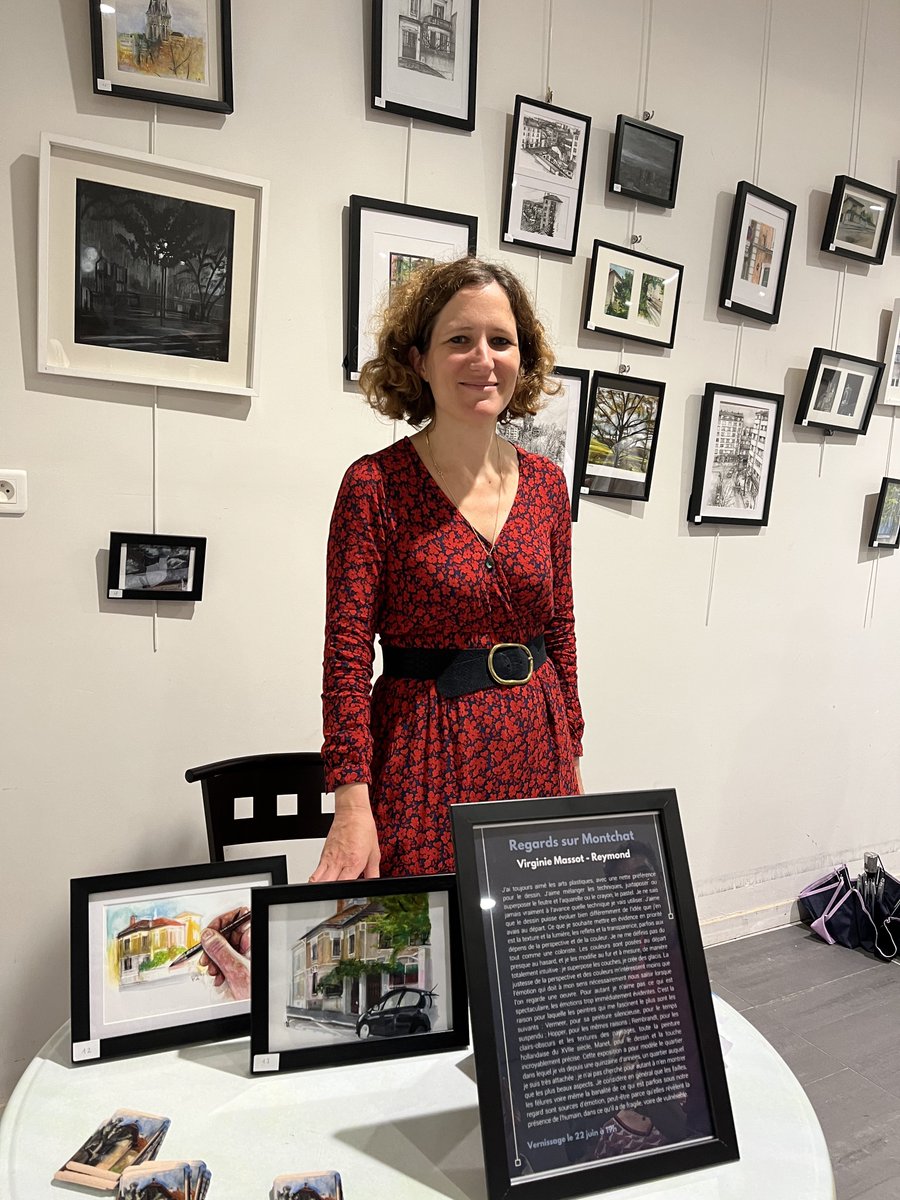 HeleneBaronnie1's tweet photo. C'est l'exposition du moment à #montchat! Virginie @MassotReymond dessine et peint ce quartier singulier de Lyon avec beaucoup de talent et de sensibilité. https://t.co/j5i8dBD0oG