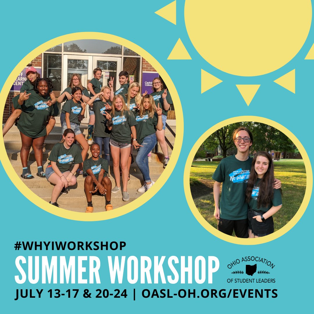 Time is almost up to register for SUMMER WORKSHOP! ⏰ Get those forms in by June 24! (OASL-OH.org/events) ☀️💚 #whyiworkshop