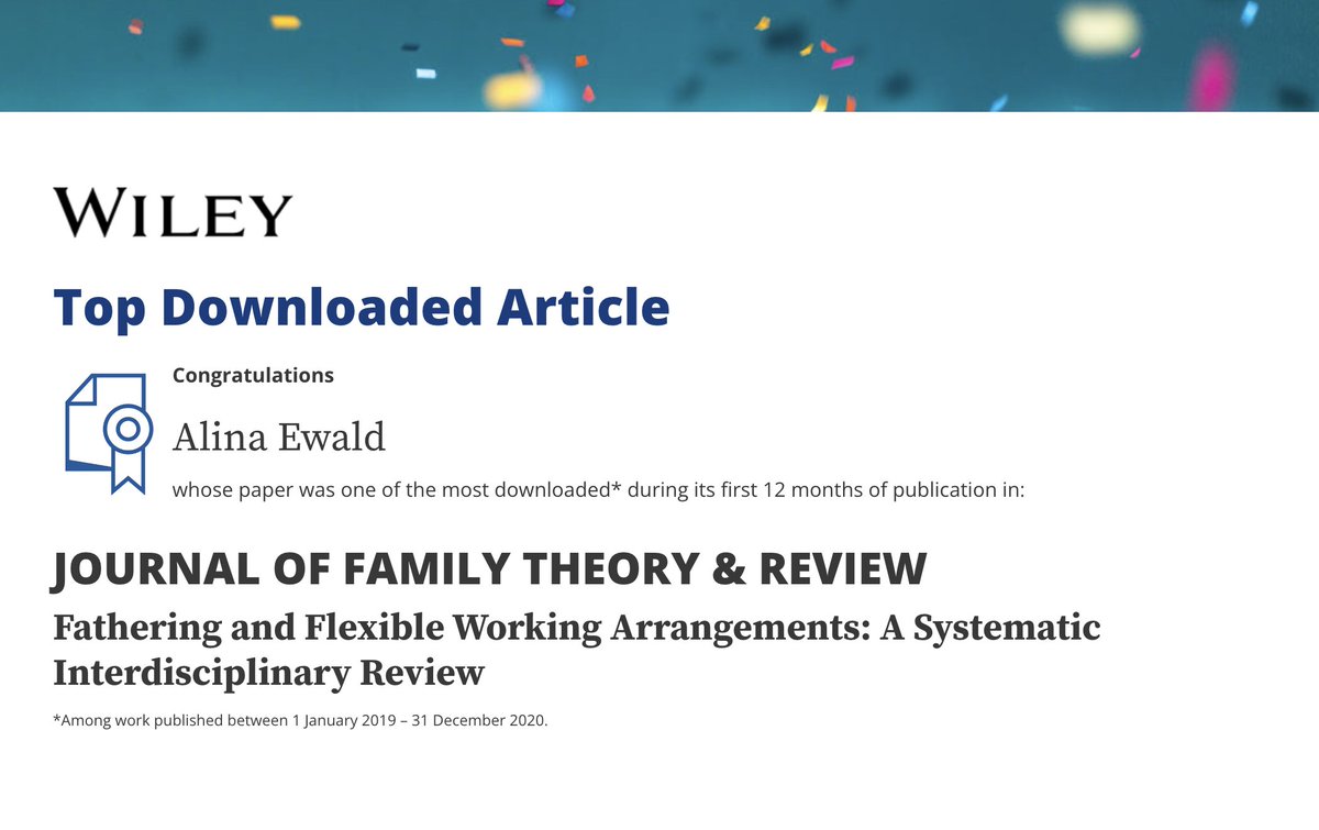 Great news to wake up to! My work is a #TopDownloadedArticle in its journal.