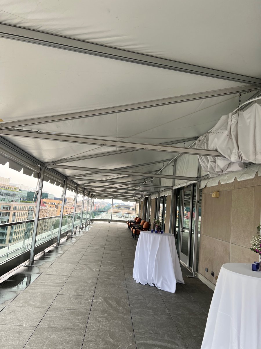 WWPR's tweet image. Don’t worry about the rain. The rooftop is covered. #ela2022