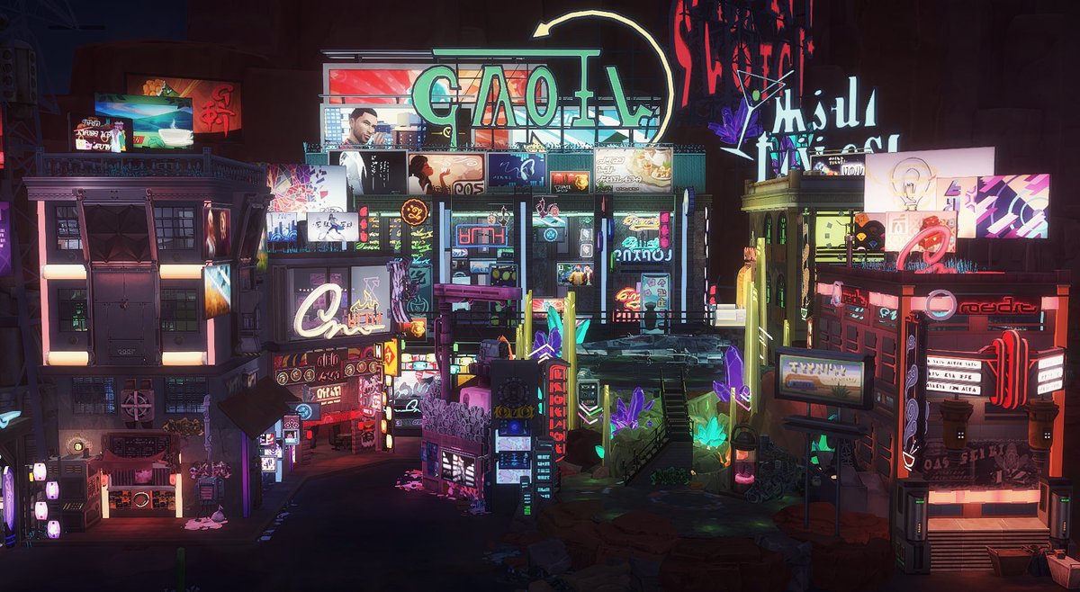 beccatownsims's tweet photo. I like lights.

#sims4 #cyberpunk #sims #ShowUsYourBuilds #TheSims4 https://t.co/KPfE4Bpp0h