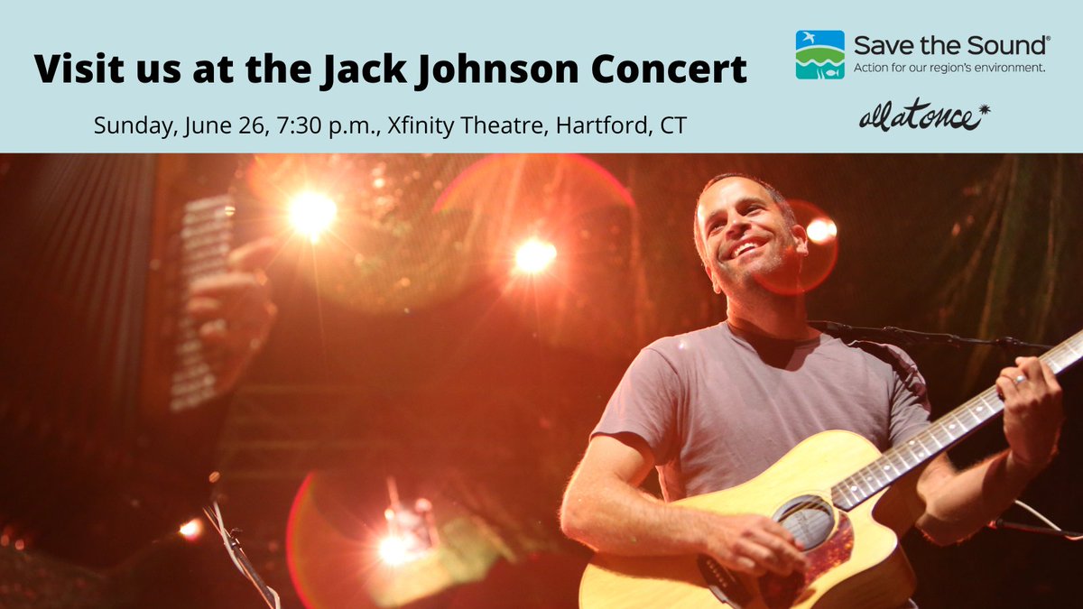We are teaming up with Jack Johnson as an All At Once Non-Profit Partner! Visit us in the Jack Johnson Village Green at his concert this Sunday at Xfinity Theatre in Hartford to take action and enter to win an autographed ukulele and other prizes! #AAOPlasticFree <a href="/allatonceorg/">All At Once</a>