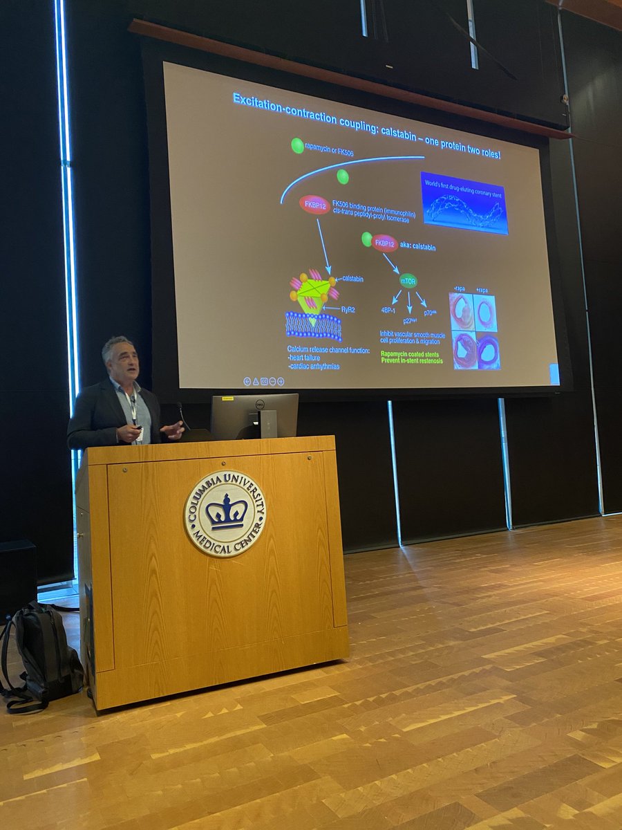 Here we go! The 2nd ⁦<a href="/comppaa/">COMPPÅ</a>⁩ symposium on enabling technology for membrane protein research is underway! Andrew Marks <a href="/MarksLab_/">Marks Lab</a> ⁦<a href="/ColumbiaPS/">Columbia Vagelos College of Physicians & Surgeons</a>⁩ gives the inaugural, plenary lecture!