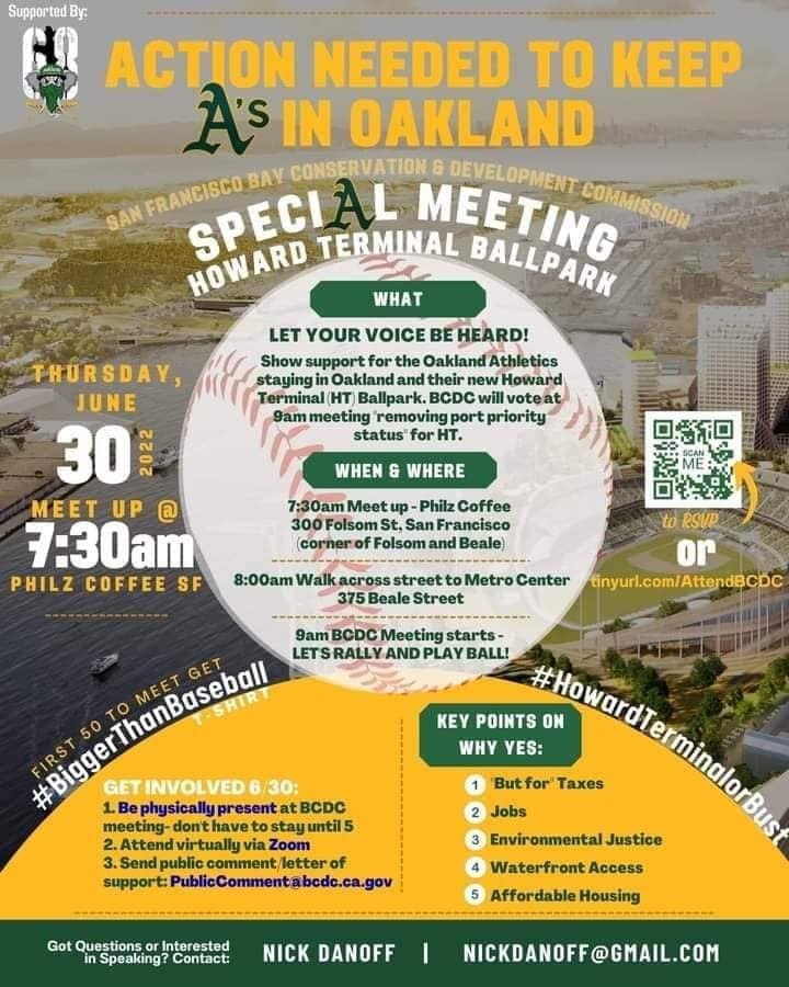 66thmob's tweet photo. HISTORICAL, HOWARD TERMINAL SUCCEEDING MAKES OAKLAND BETTER ZOOM WITH OAKLAND A'S PRESIDENT, DAVE KAVAL.
-Zoom link below-
https://t.co/uhewl6preQ https://t.co/VruvelxuaP