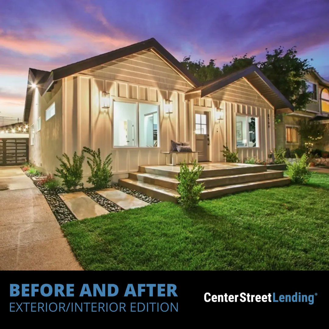 CenterStLending's tweet photo. Before and After: Exterior/ Interior Edition || Followed up with this fix and flip loan from awhile back and we are loving this transformation! https://t.co/DO1NEuJXq7