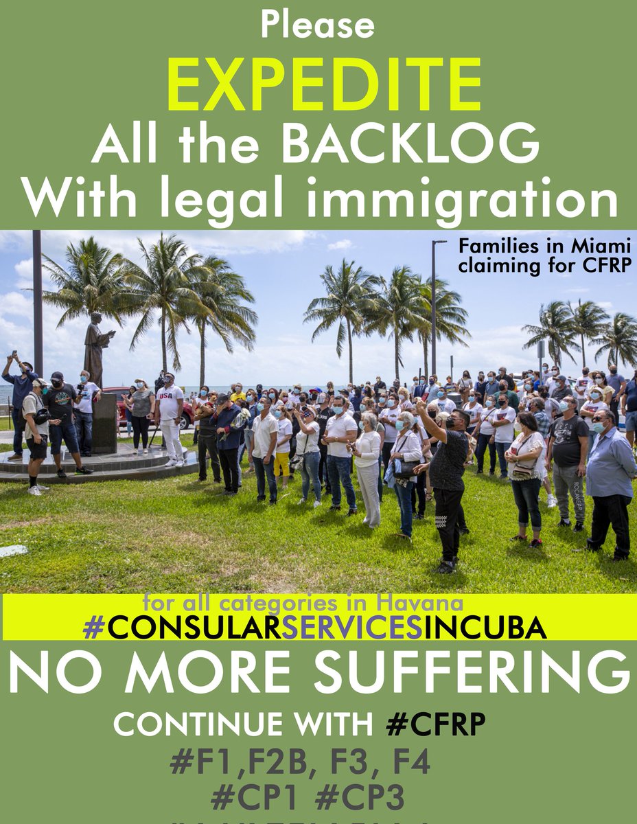 JimTrading1's tweet photo. #ConsularServicesInCubaAllCategories #FamiliesBelongTogether #InterviewsInHavana #NoMoreGuyana #DATECFRP #F1 #F2A #F2b #F3 #F4 #CP1 #CP3 🚨🖤🚨🖤🚨🖤🚨🖤🚨🖤🚨🖤🚨@StateDept @SecBlinken @POTUS @Cartajuanero @WHAAsstSecty @USEmbCuba @WhiteHouse @DHSgov @USCISDirector @SpoxUSCIS 🆘 https://t.co/qIalasSGih