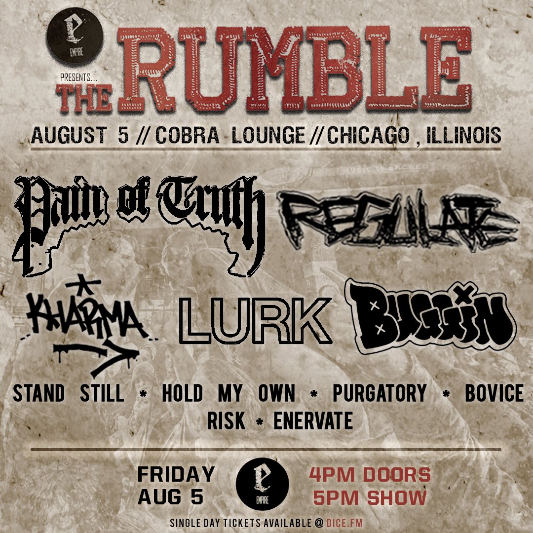 RumbleChicago's tweet photo. SINGLE DAY TICKETS AVAILABLE THIS FRIDAY AT 2PM CENTRAL

VERY VERY LIMITED AMOUNT FOR EACH DAY, SET AN ALARM

ALSO @ihateomerta IS PLAYING SATURDAY

SAVE THIS LINK: https://t.co/zLgS6eBcVP https://t.co/WbcwH7gkEC