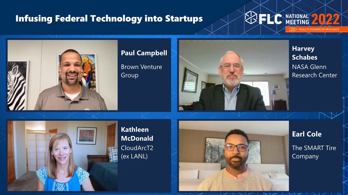I had the opportunity to moderate a wonderful conversation today on how Tech Transfer Professionals can infuse Federal Technology into Startups at the <a href="/federallabs/">FLC</a> 2022 National Meeting! <a href="/BVG_TwinCities/">Brown Venture Group, LLC</a> #FedLabsRock #FLCNM22 #FLCawards #federallabs