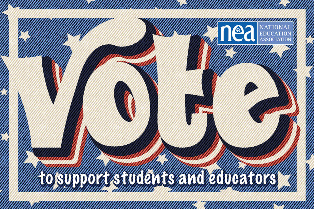 EducationMN's tweet photo. Onamia educator Samantha Stuckey's postcard design is one of six finalists for the NEA's 2022 get-out-the-vote postcard contest! Vote for her amazing design here: https://t.co/Zg6EFewjfC #edmnvotes #edvotes https://t.co/toWrYVxz6h