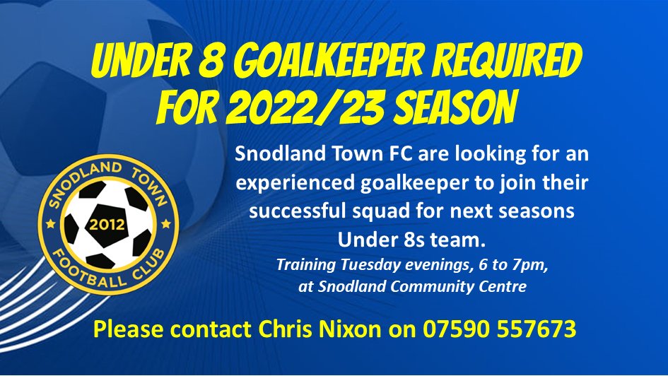 Is your little one a budding Jordan Pickford?
If they are under 8 then this is their chance to join a successful squad in their local community club.