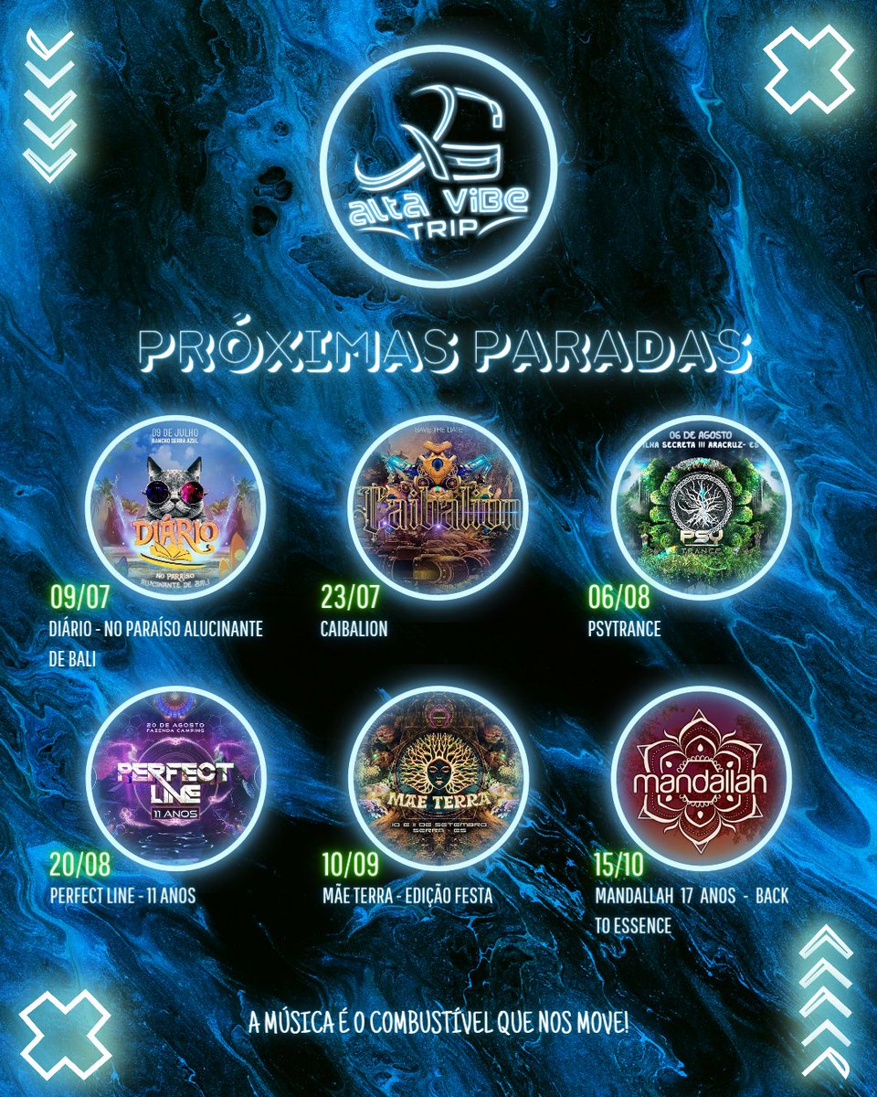 Se liga nas próximas paradas da Alta Vibe Trip 😱

Embarque conosco nos melhores eventos do ES e do BR 🚍🇧🇷

Onde nos encontramos? 😍