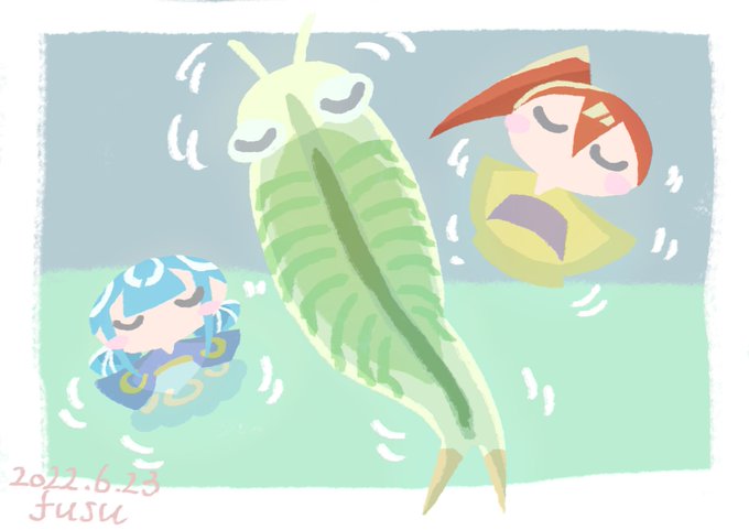 背泳ぎのtwitterイラスト検索結果