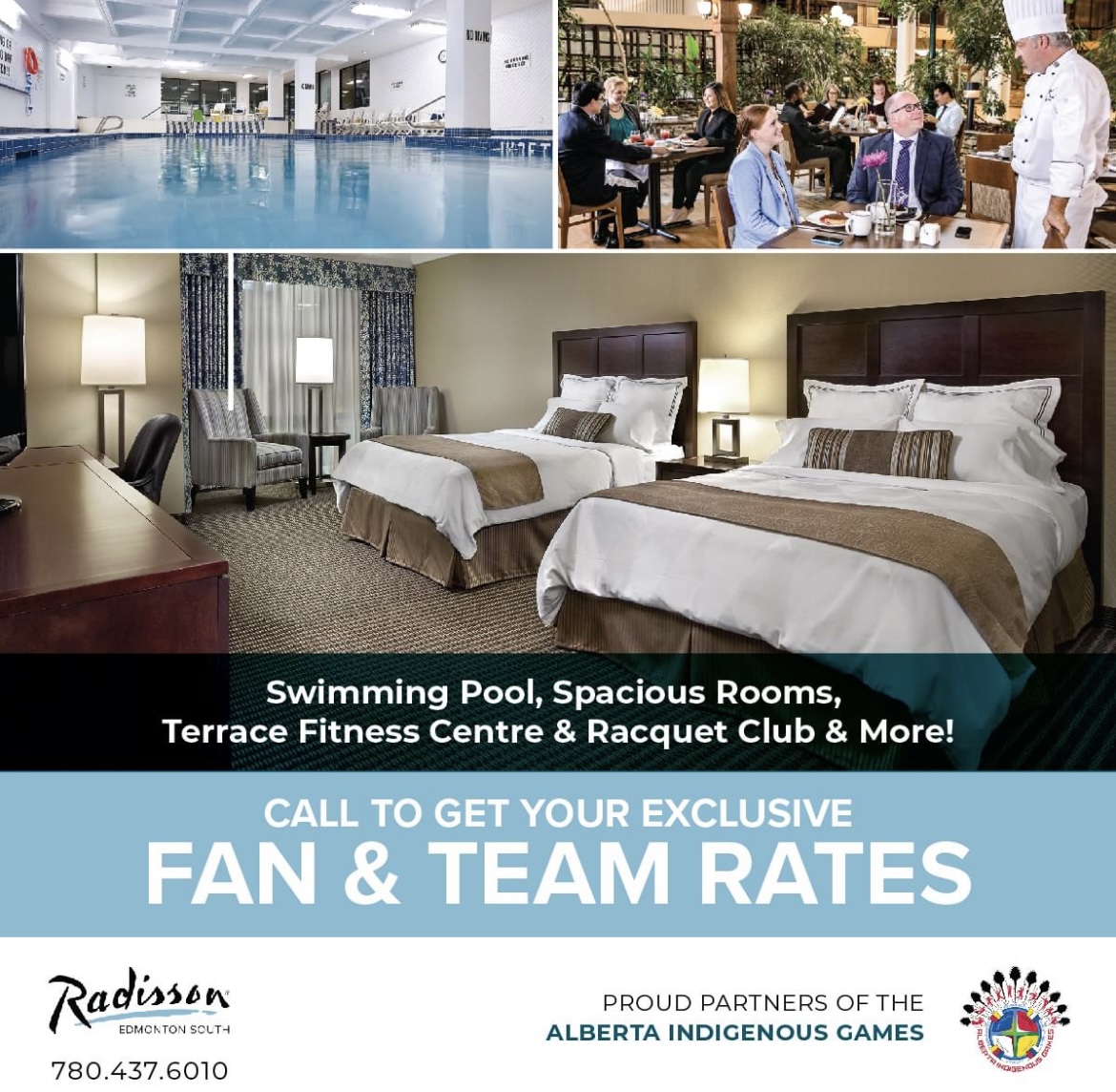 AbIndGames's tweet photo. Announcing the Raddison Edmonton South as another of our host hotels for 2022 AIG Games!!! Call 780.437.6010 to book! #AIG2022 #yeg https://t.co/YWR32jiK2a