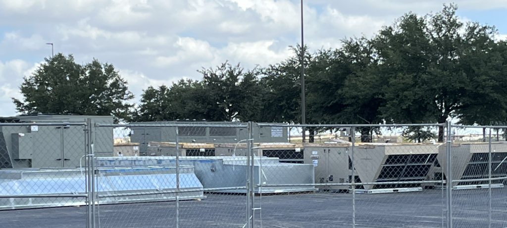 New AC units have arrived at HHS. Thanks to @pfisd and the Pflugerville community for taking care of Hawk Nation.