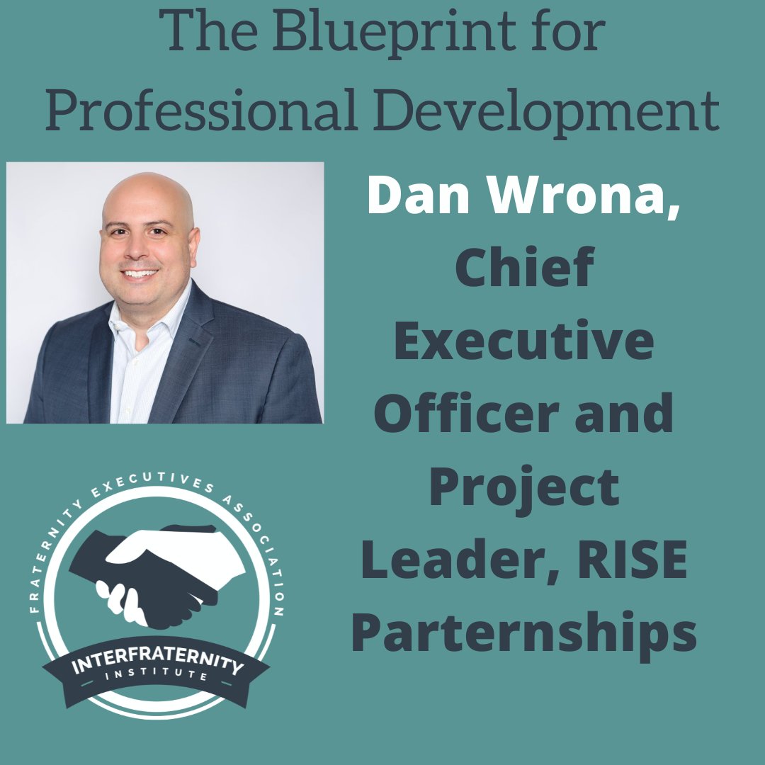 For this afternoon we have Dan Wrona coming to discuss how to prepare yourself for professional development! We're excited to learn not only the value of professional development, but also the important to plan out how to get to where you want to be! #IFI22