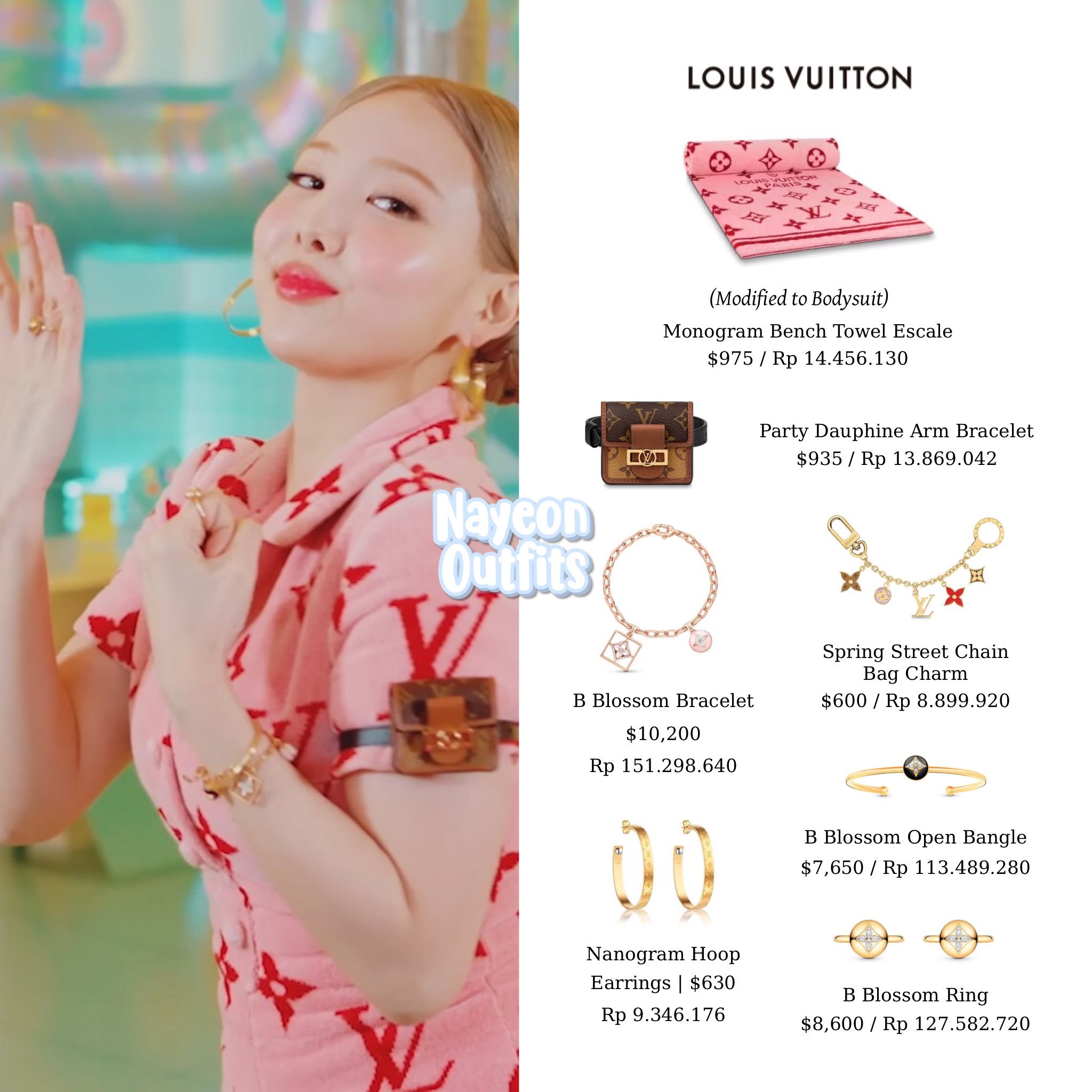 pink louis vuitton towel