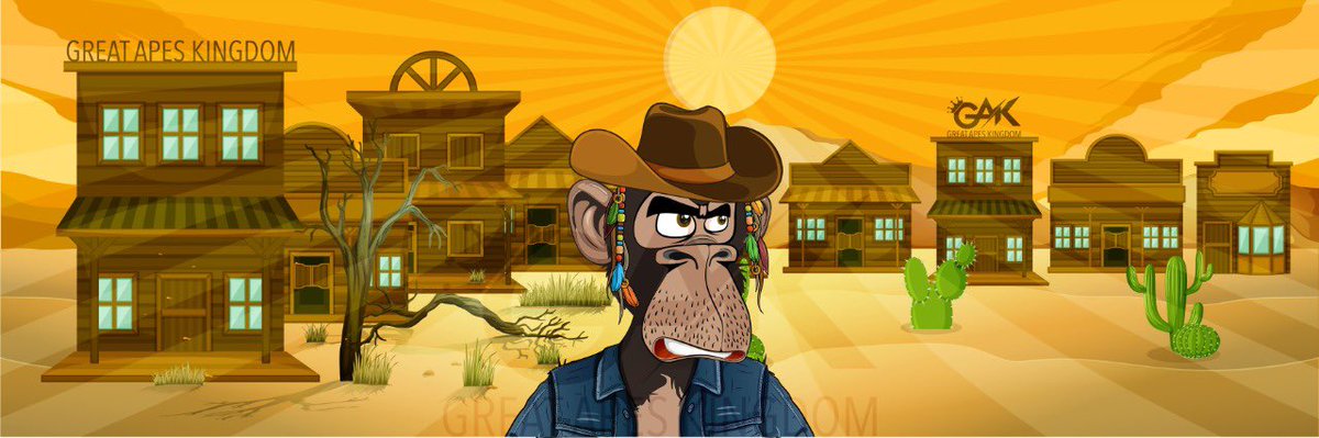 Greatapes_k's tweet photo. Howdy Apes!! #nft #nftart #art #nfts #crypto #nftartist #nftcommunity #nftcollector #cryptoart #ethereum #cryptocurrency #opensea #blockchain #artist #eth #metaverse #nftcollectors #artwork #nftdrop #openseanft #nftcollection https://t.co/Urz3EaPaGv
