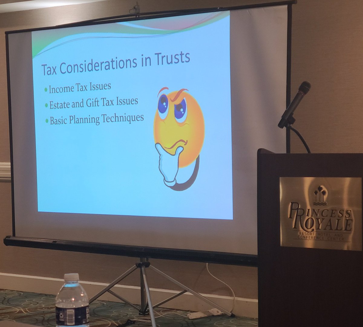 Learning the basics of trusts and trust taxation with Art Werner @MACPA Beach retreat #BeachCPE