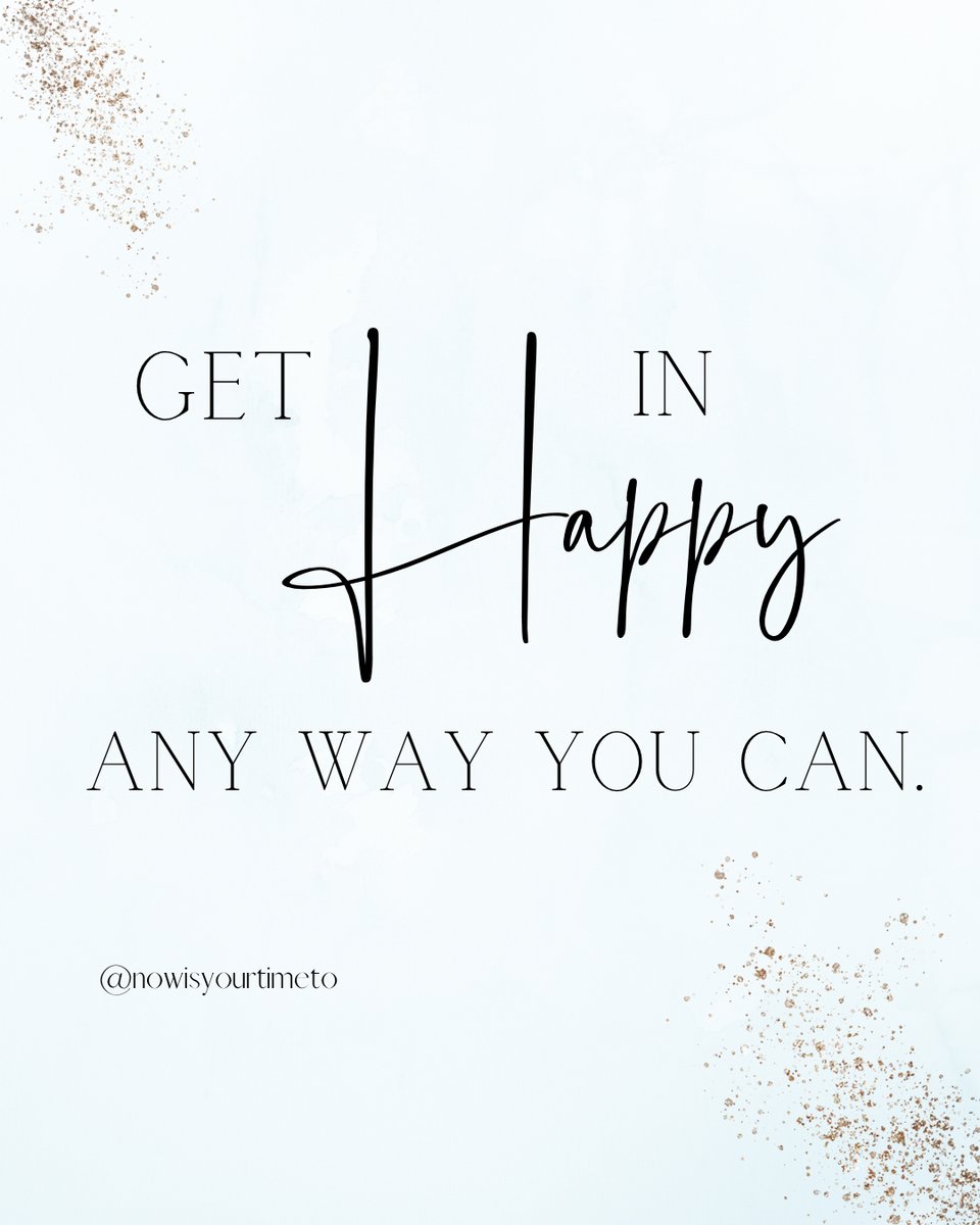 Happiness is a vibration - it improves our outlook, helps us manifest faster, makes us more likeable and gives us more energy…

So who wouldn’t want to fill up their cup with as much as possible?! ☕

The good news is finding happiness can be done in BIG or small ways. 

Th