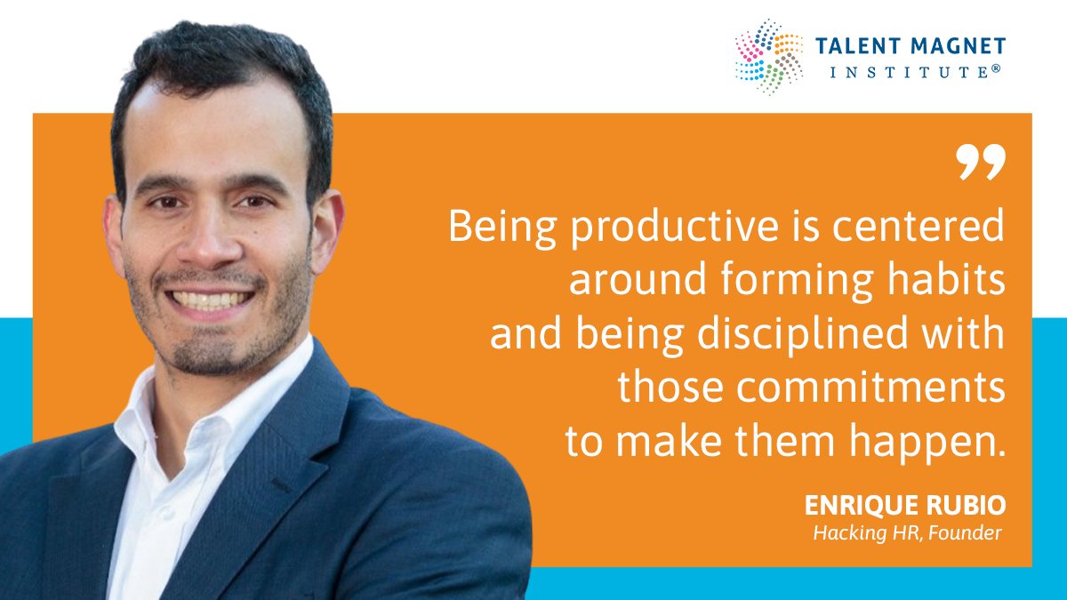 Talent Magnet Institute® (@talentmagneti) on Twitter photo Being productive is about creating habits that work for you and being very disciplined about them. ✍️
➡️ Take twenty minutes to watch the Productivity Hacks webinar at: bit.ly/3Ma3Wtf
#hackinghr #community <a href="/erubio_p/">Enrique Rubio</a> Being productive is about creating habits that work for you and being very disciplined about them. ✍️
➡️ Take twenty minutes to watch the Productivity Hacks webinar at: bit.ly/3Ma3Wtf
#hackinghr #community <a href="/erubio_p/">Enrique Rubio</a>