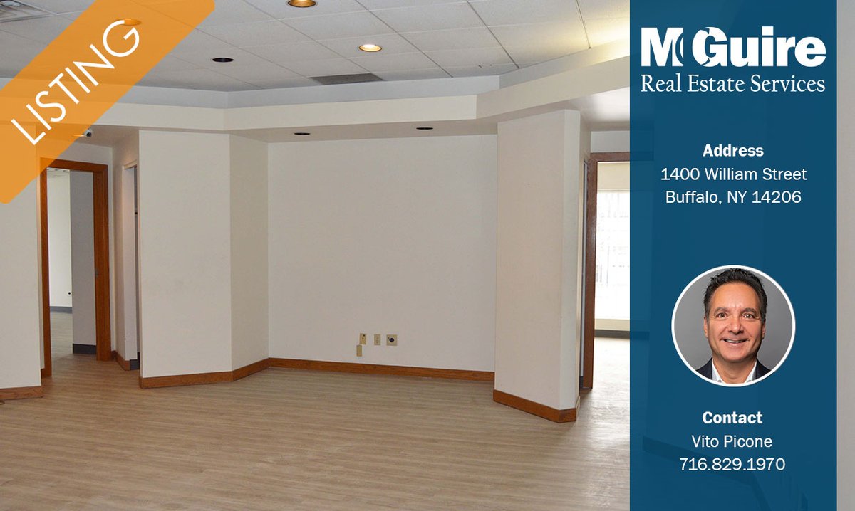McGuireDevelops's tweet photo. #Listing | 1400 William Street features 3,000 SF of office space available. This location is highly visible and offers ample parking. For more information click here: https://t.co/vH3FmnYS6t https://t.co/X8uKHsw2wn