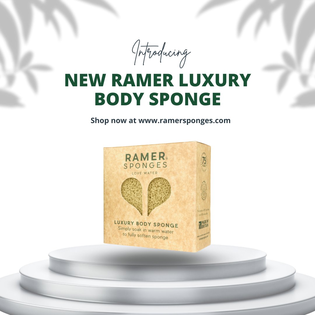 RamerSponges's tweet photo. ⭐️ NEW PRODUCT ALERT! ⭐️ We're delighted to unveil our first product which is available in a 100% #recylable cardboard box. Meet the #sustainable Luxury Body Sponge. Available for just £5.50 in Hessian and Forest Green. Find out more here ➡️ https://t.co/Ikm4CUi6pL #recycling https://t.co/BDFc2s3a0b